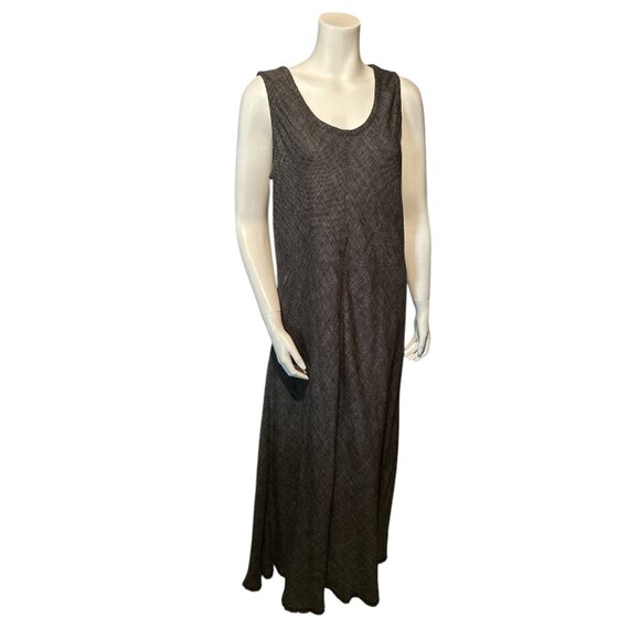 Eileen Fisher Dresses & Skirts - Eileen Fisher Maxi Dress Linen Blend Sleeveless Sz L Lagenlook Beachy Island